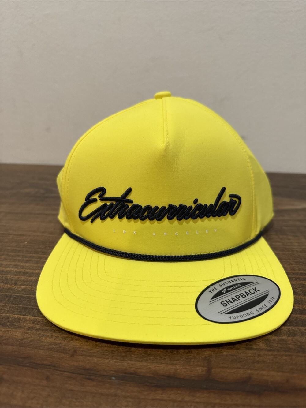 New Extracurricular Los Angeles Ex-Cr Hat Cap Snapback Yellow Embroided Golf